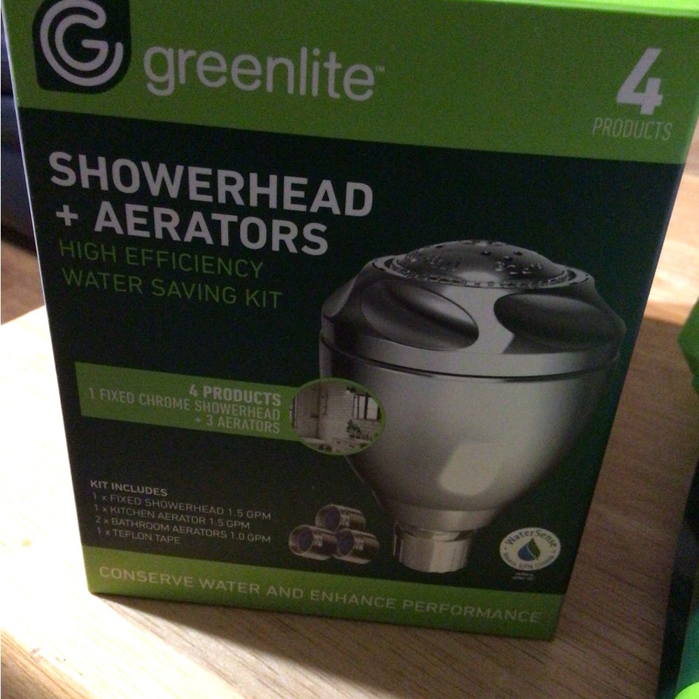 High Efficiency Showerhead and Aerators Kit - Silver $6 each 2 available